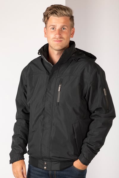 Men's Ripon Team Bomber Jacket - Black