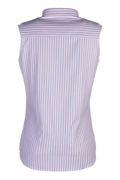Ladies Hannah Sleeveless Country Shirt - Matilda - Matilda Blue/Pink