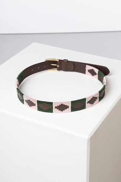Polo Belts - Askwith - Olive/Sorbet/White