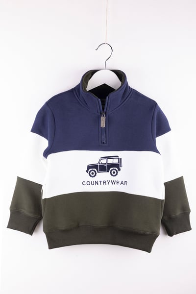 Boys Toddler Sweatshirt - Byland II - 4X4 Navy/White/Olive