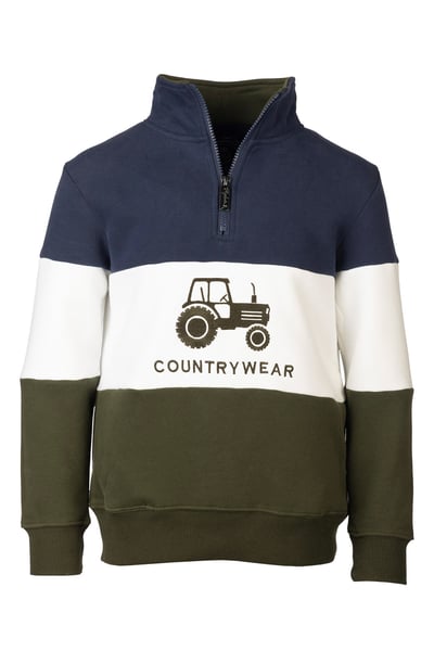 Kids Sweatshirt - Byland - Navy/White/Olive