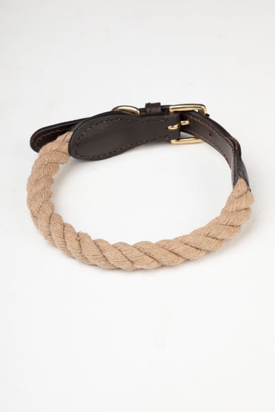 Rope Dog Collar – Yapham - Beige