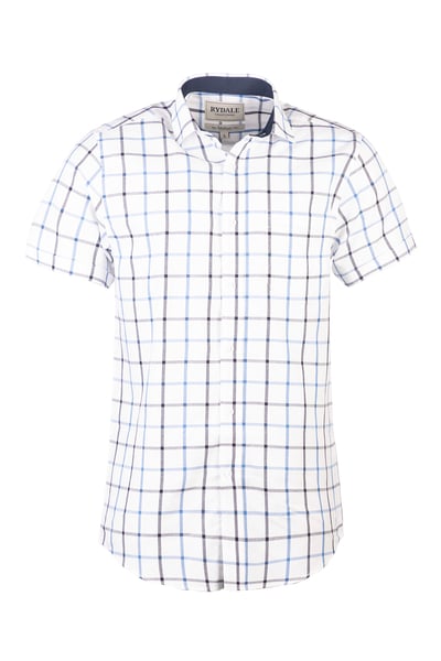 Men's Short Sleeve Country Shirt - Malham Dark Navy/Blue