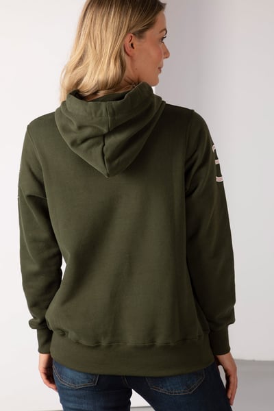 Ladies Emblem Overhead Hoody - Olive