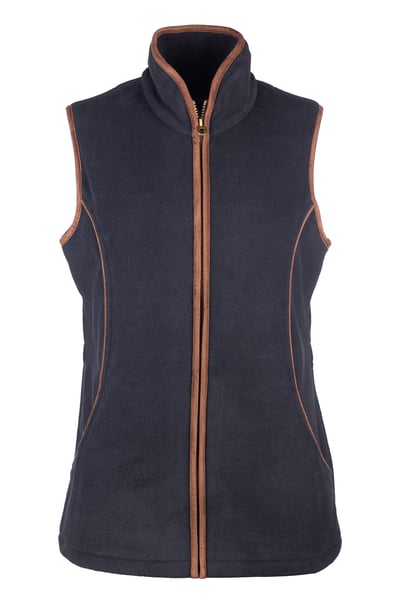 Ladies Snaffle Fleece Waistcoat - Huggate - Navy