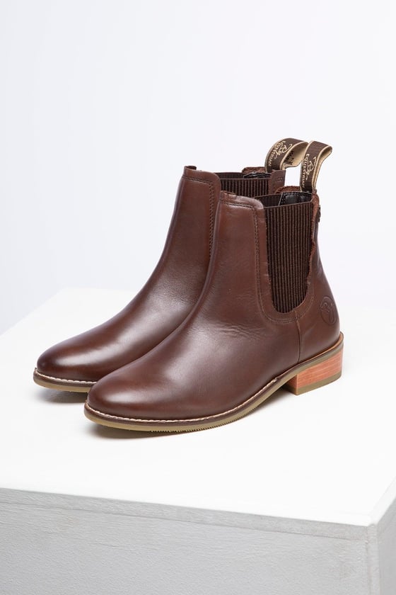 Damen-Stiefeletten aus Leder mit Absatz DE | Rydale