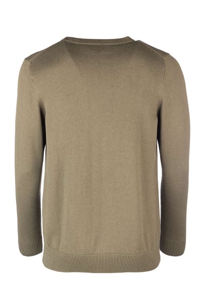 Men's Crew Neck Jumper - Wetherby - Olive