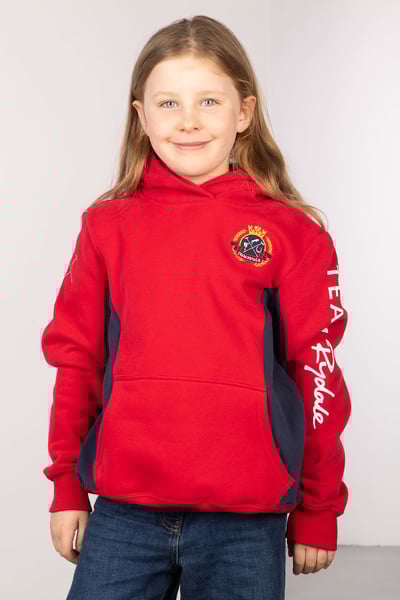 Girl's Overhead Hoody - Muston - Red/Navy