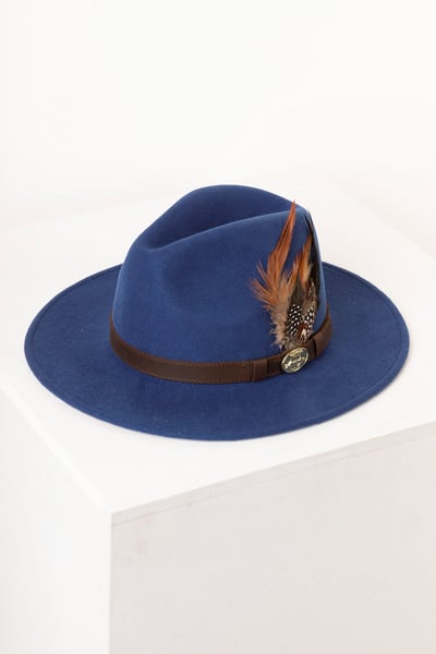 Damen Wollfilzhut - Danby - Blau