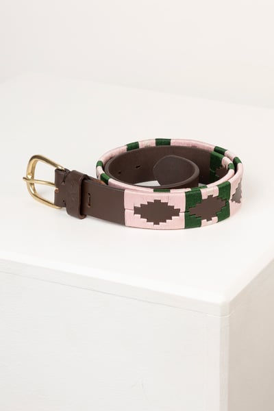 Polo Belts - Askwith - Brown/Sorbet/Olive