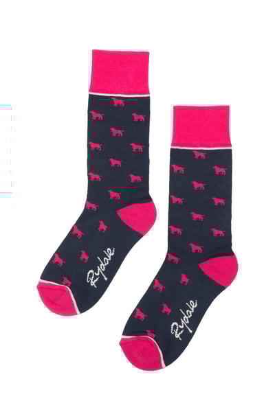 Wagging Dog Söckchen für Damen - Marine