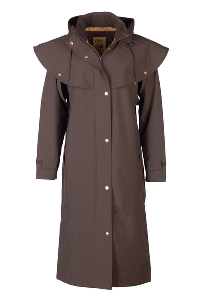 Ladies Full Length Coat - Bramham - Dark Brown