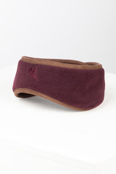 Ladies Fleece Headband - Huggate - Dark Burgundy
