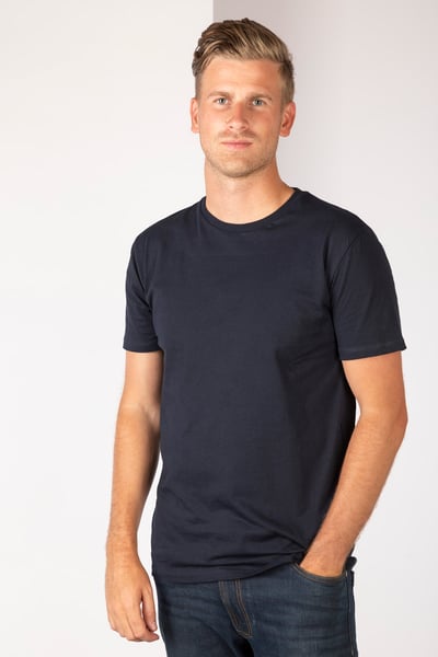 Men's Round Neck T-Shirt - Navy
