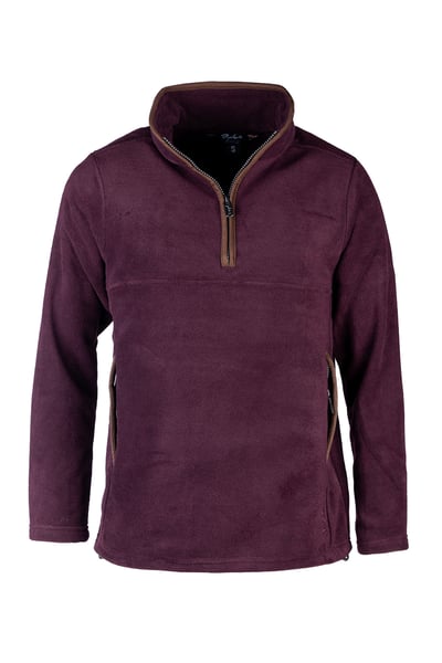 Overhead-Fleece für Herren – Huggate - Dunkler Burgunder