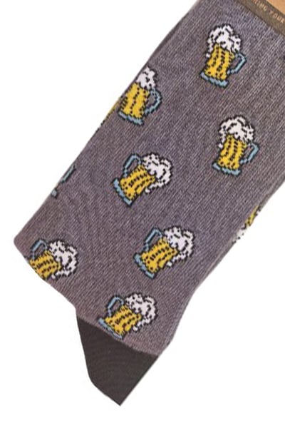 Men's Bamboo Funky Socks - Drink