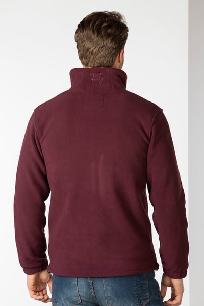 Men's Polar Fleece Jacket - Flaxton IV - Burgundy