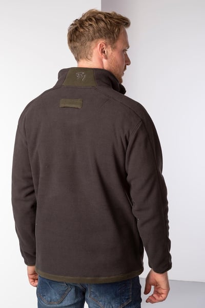 Men's Half Zip Fleece - Gransmoor - Brown