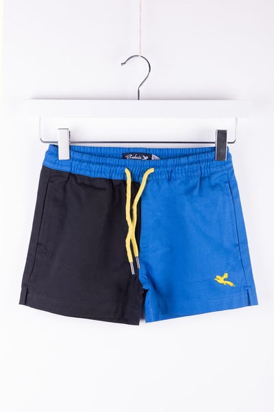 Boys Quartered Shorts - Ganton - Blue/Black