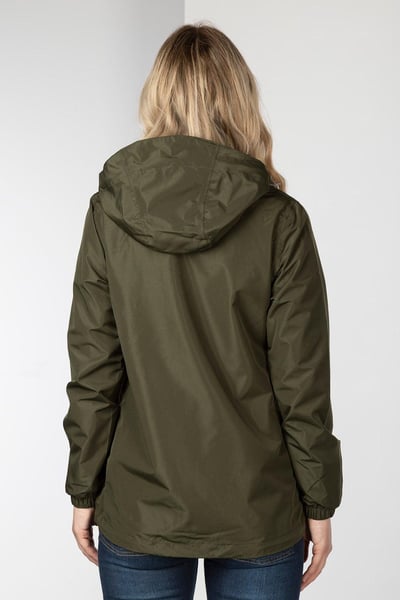 Ladies Waterproof Pack & Go Jacket - Khaki