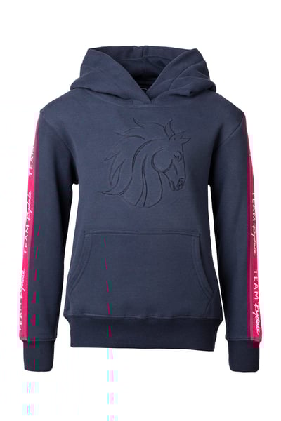 Girl's Horse Head Overhead Hoody - Navy