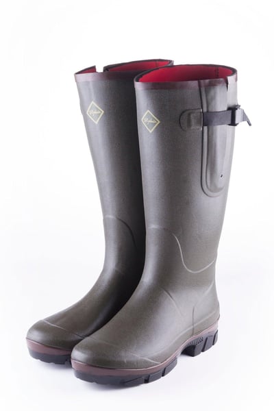 Ladies Lisset Insulated Neoprene Lined Wellington Boots - Olive