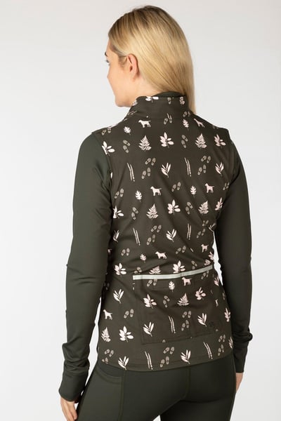 Gilet de sport à motifs pour femmes - Skerne - Randonneur Kaki