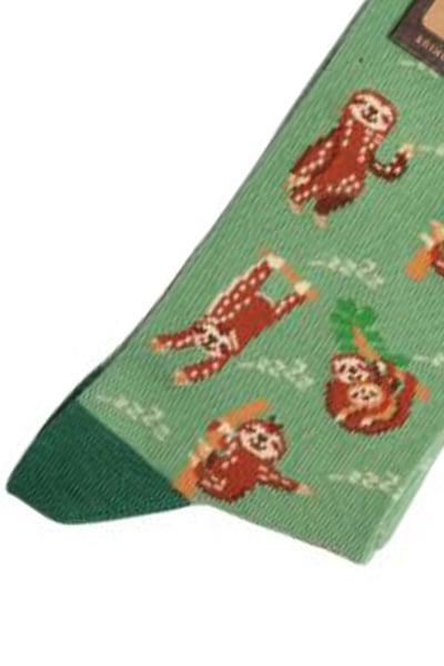 Damen Bambus Funky Socken - Faultier