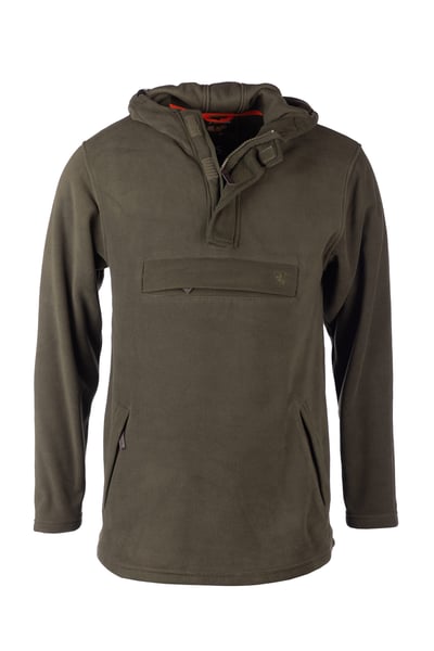 Men's Hooded Fleece Smock - Danby - Olive