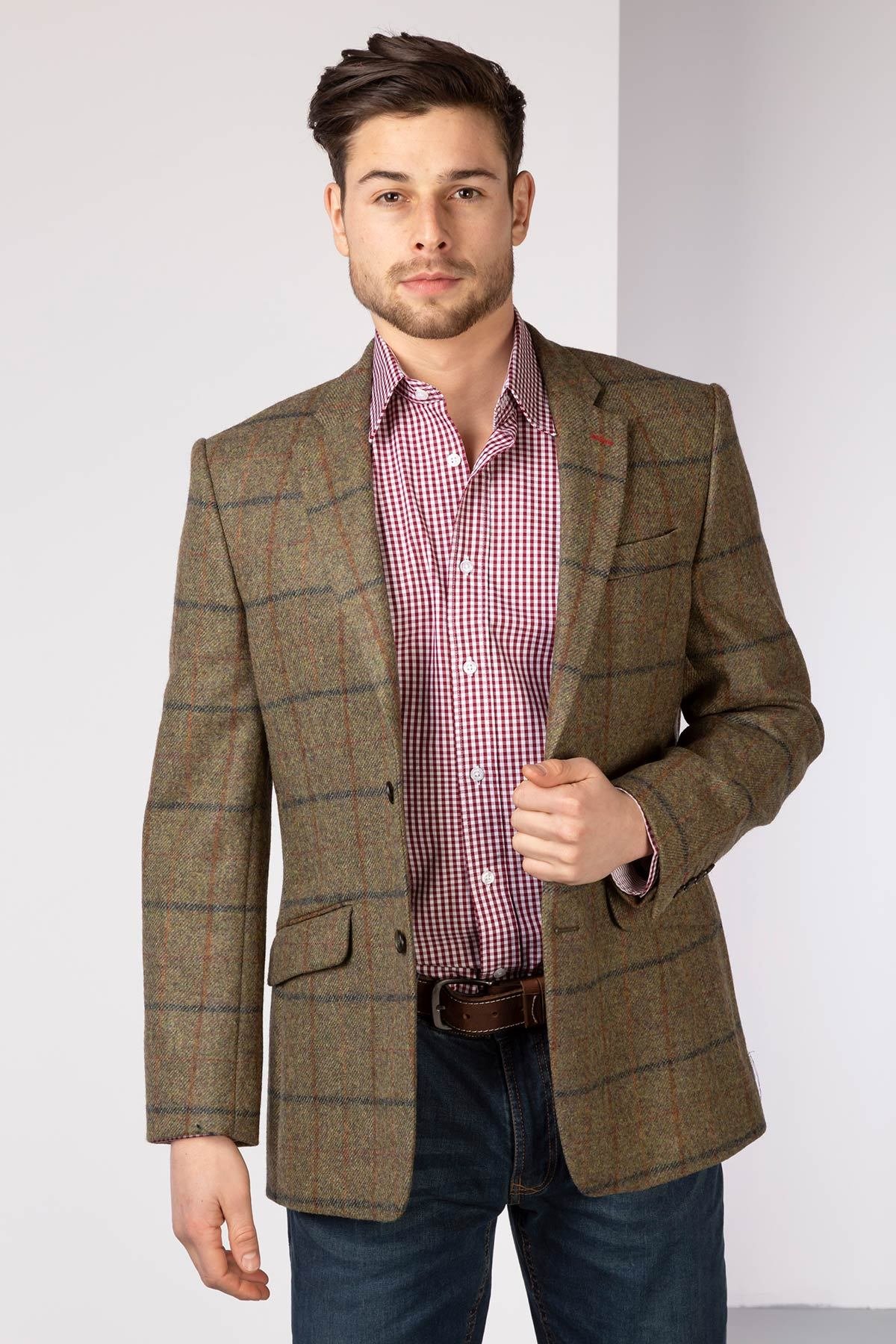 Casual Tweed Jacket Mens Casual Tweed Blazer UK Mens Tweed Jacket