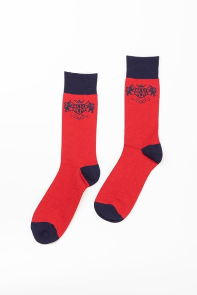 Men's Emblem Socks - Red