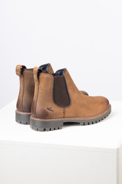 Chelsea-Boots aus Leder für Herren - Sledmere II - Gebranntes Hellbraun