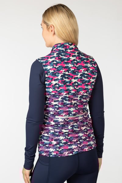 Gilet de sport à motifs pour femmes - Skerne - Camouflage Marine
