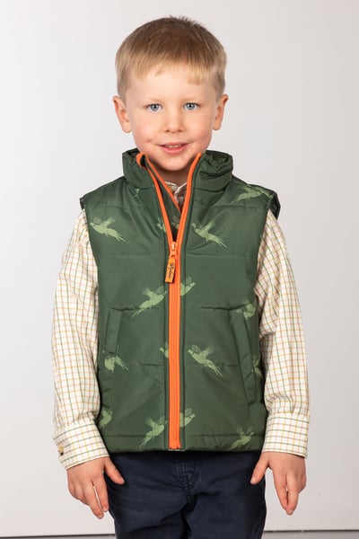 Toddler Padded Splash Gilet - Pheasant Print