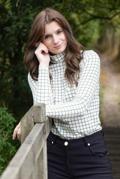Top de cuello alto para mujer - Foxholes - Ellie Oliva