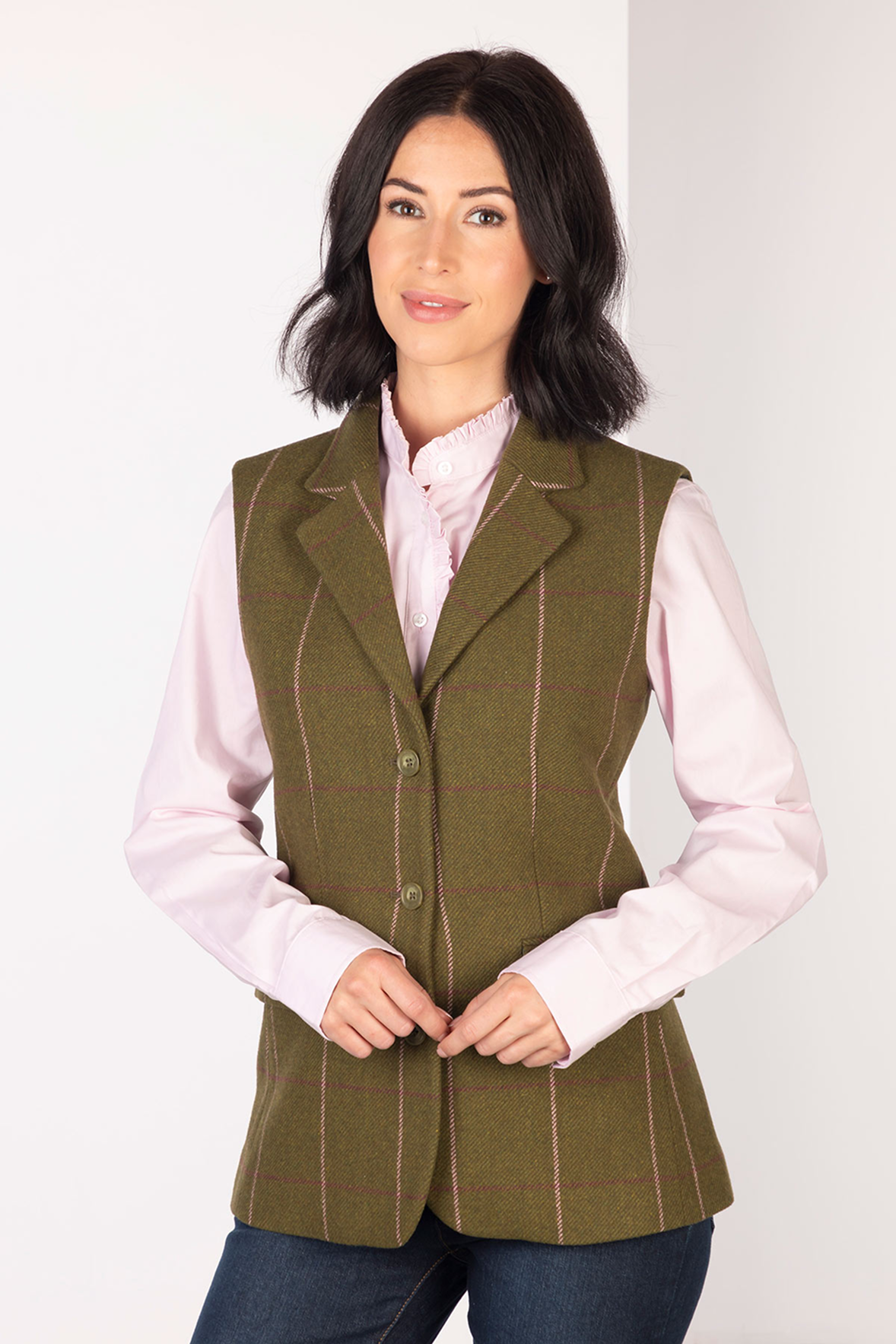 Ladies Tweed Waistcoat