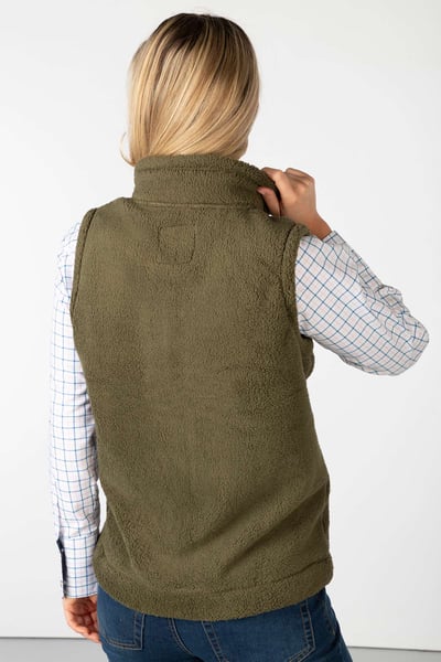Ladies Fleece Gilet - Etton II - Olive