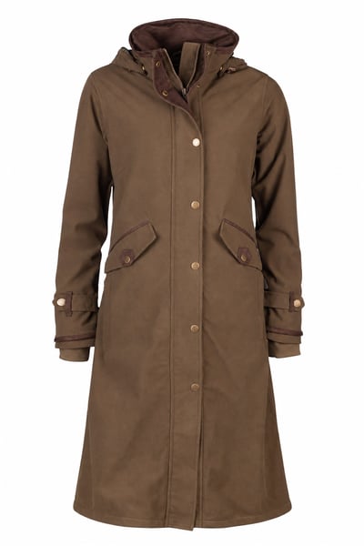 Ladies Full Length Riding Coat - Danby - Brown