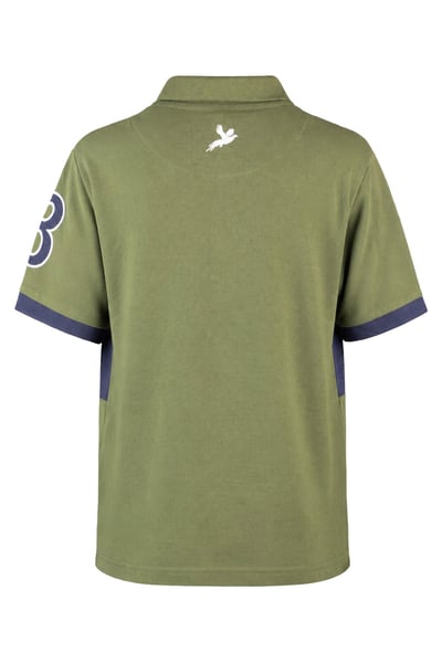 Boys Polo Shirt - Byland II - Olive/Navy
