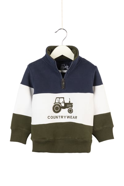 Mini Byland Sweatshirt - Navy/White/Olive