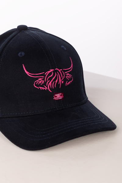 Highland Cow Baseball Cap - Ripon - Navy