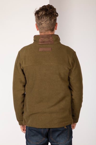 Overhead-Fleece für Herren – Huggate - Militärgrün