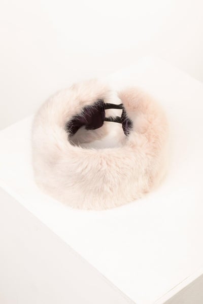 Ladies Faux Fur Headband - Pink