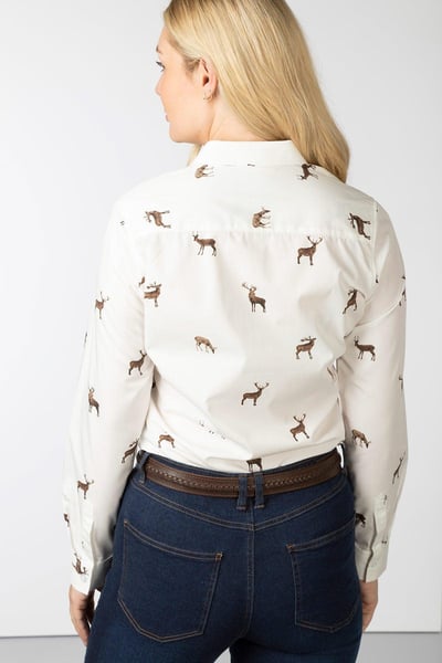 Ladies Printed Shirt - Wistow II - Deer