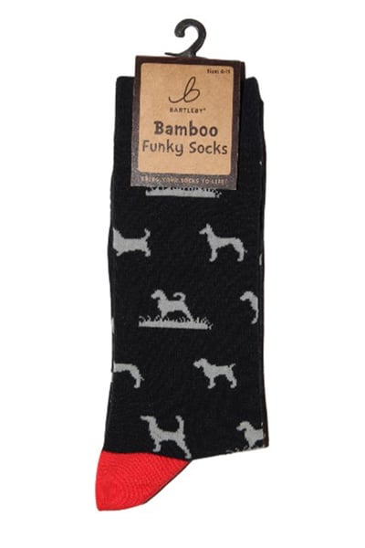 Men's Bamboo Funky Socks - Hunting Dogs