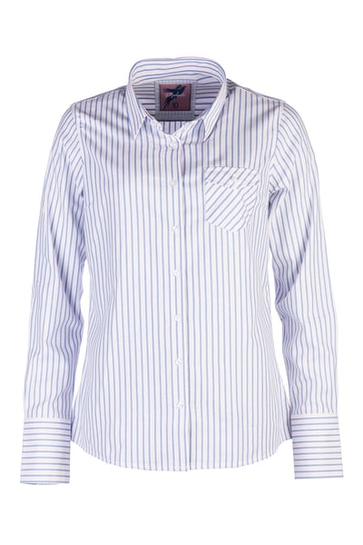 Ladies Striped Shirt - Matilda - Matilda Blue/Soft Pink