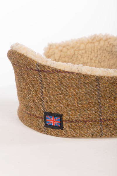 Ladies Tweed Headband - Beige Tweed