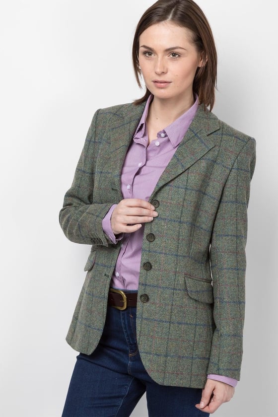 Ladies Long Tweed Blazer UK | Womens Casual Tweed Blazer | Rydale