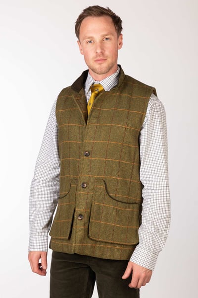 Men's Tweed Waistcoat - Sledmere - Heathland