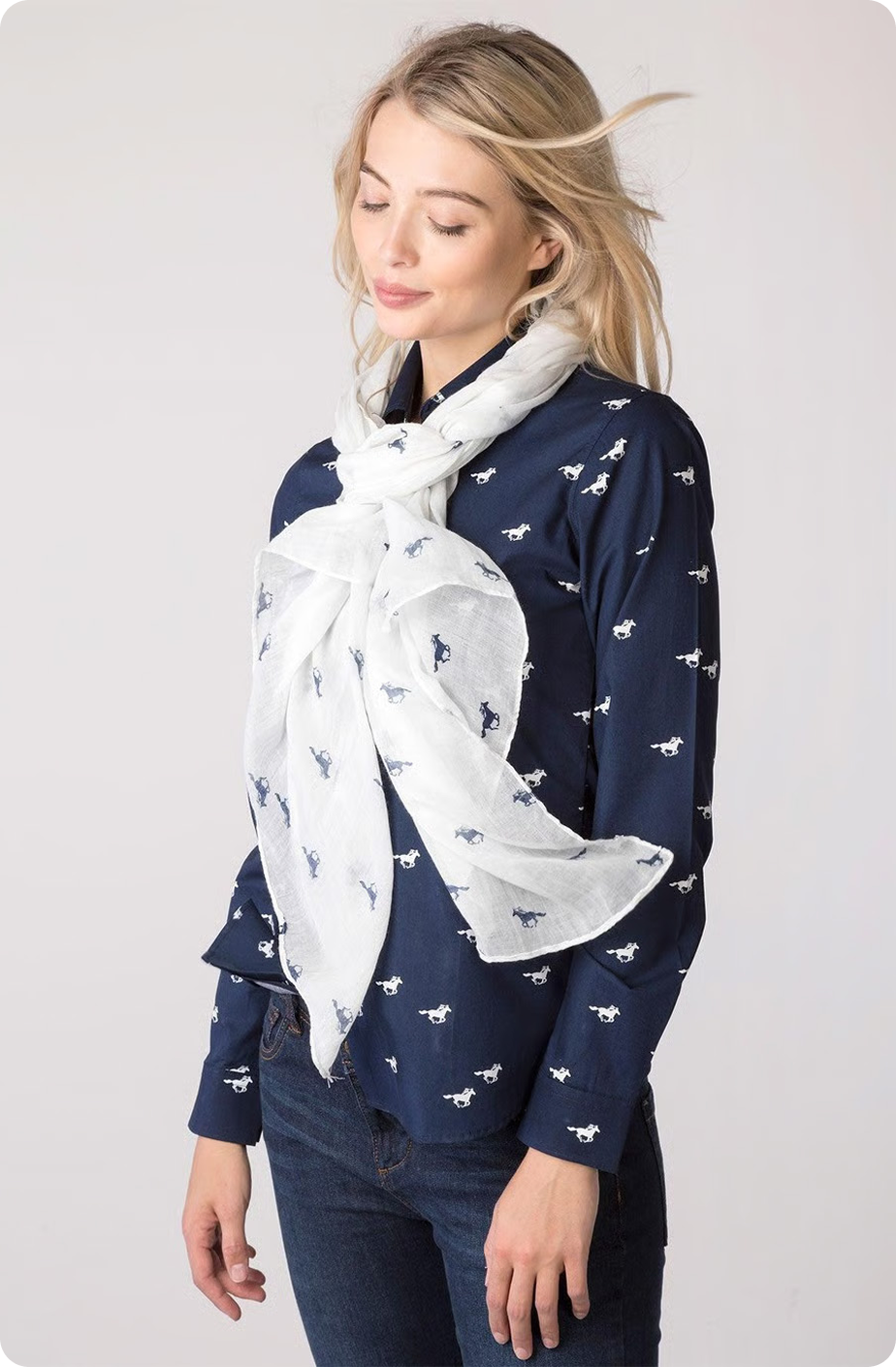 Ladies Printed Floaty Scarf